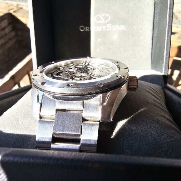 Orient Star Skeleton Automatic F6F4-UAF0 Japan Open Heart Stainless Steel Watch - Picture 5 of 16